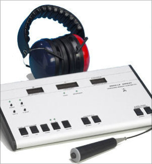 Picture of hearing test equipment