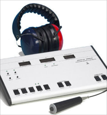 Picture of hearing test equipment