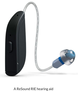 A ReSound RIE hearing aid