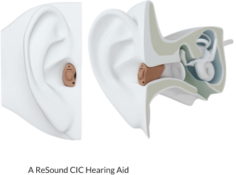 A ReSound CIC Hearing Aid