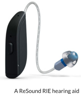 A ReSound RIE hearing aid