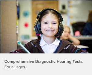 Child having a hearing test